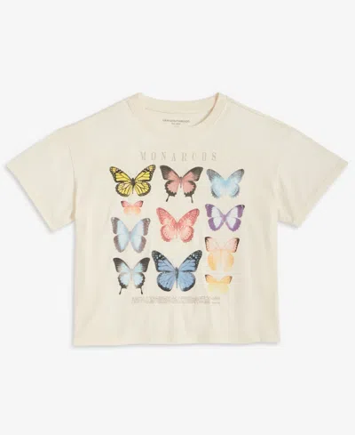 Grayson Threads, The Label Kids' Girls 4-8 Butterfly Short-sleeve T-shirt In White