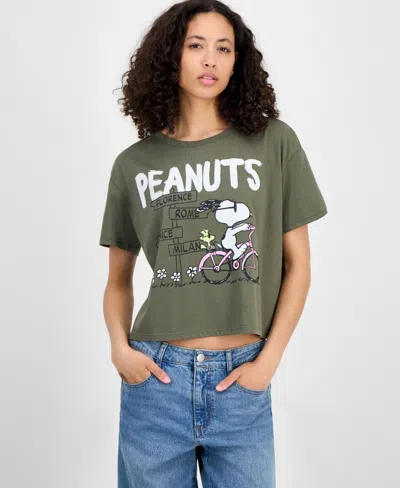 Grayson Threads, The Label Grayon Threads, The Label Juniors' Snoopy Bike T-shirt