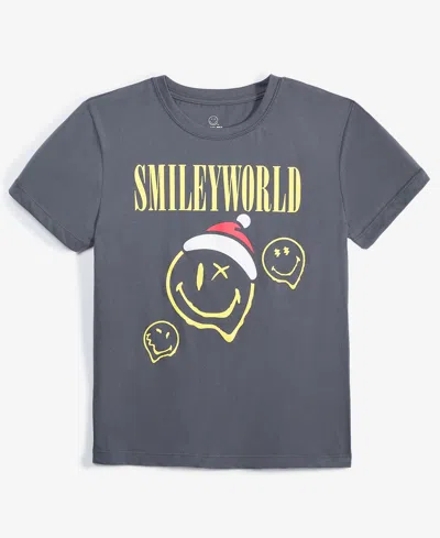 Grayson Threads, The Label Grayson Threads Kids Big Boys Smiley World Short-sleeve T-shirt