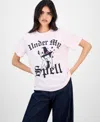 Grayson Threads, The Label Greyson Threads, The Label Juniors' Halloween Betty Boop T-shirt In Pink