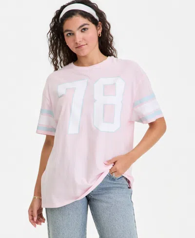 Grayson Threads, The Label Juniors' 78 Varsity Boyfriend Tee In Multi