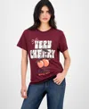 Grayson Threads, The Label Juniors' Cherry Coke T-shirt In Red