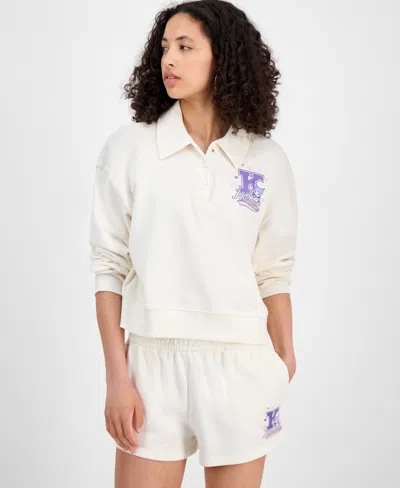 Grayson Threads, The Label Juniors' Collared Kuromi Sweatshirt