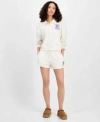Grayson Threads, The Label Grayson Threads The Label Juniors Collared Kuromi Sweatshirt Pull On Shorts In Neutral