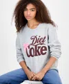 Grayson Threads, The Label Juniors' Diet Coke Graphic Sweatshirt In Gray