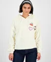 Grayson Threads, The Label Juniors' Embossed Sherpa Hoodie In White