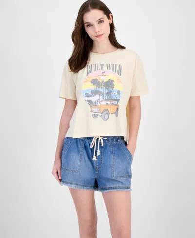 Grayson Threads, The Label Juniors' Ford Bronco Graphic T-shirt In Beige