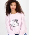 Grayson Threads, The Label Juniors' Hello Kitty Crewneck Sweatshirt In Pink