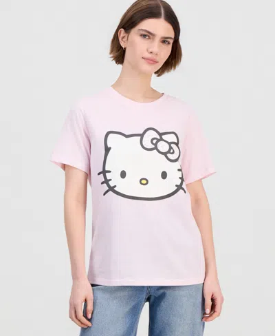 Grayson Threads, The Label Juniors' Hello Kitty Ditsy Floral T-shirt In Pink
