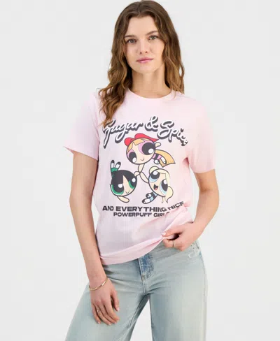 Grayson Threads, The Label Juniors' Powerpuff Girls Graphic-print Tee In Pink