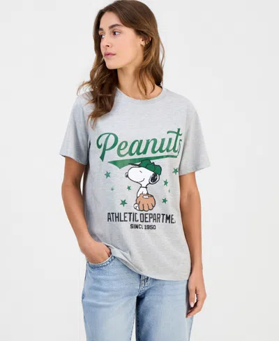 Grayson Threads, The Label Juniors' Snoopy Baseball Short-sleeve T-shirt