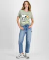 Grayson Threads, The Label Juniors' Snoopy Kindness Graphic T-shirt In Desert Sage