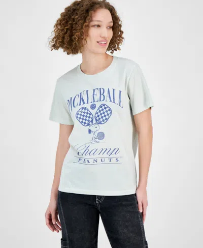 Grayson Threads, The Label Juniors' Snoopy Pickleball Tee In Green