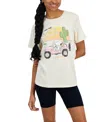 GRAYSON THREADS, THE LABEL JUNIORS' SNOOPY SCENIC ROUTE SHORT-SLEEVE T-SHIRT