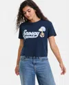 Grayson Threads, The Label Juniors' Snoopy Varsity Tee In Blue