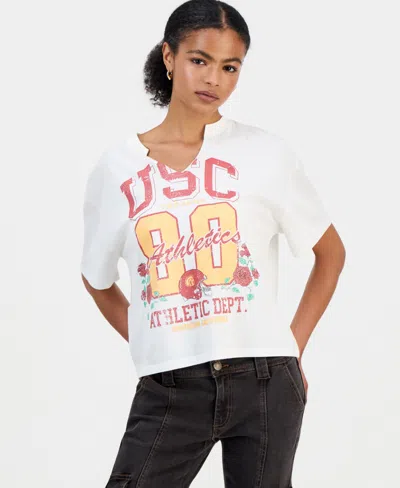 Grayson Threads, The Label Juniors' Usc Athletics Graphic T-shirt In White