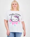 Grayson Threads, The Label Trendy Plus Size Hello Kitty Tee In White