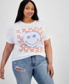 GRAYSON THREADS, THE LABEL TRENDY PLUS SIZE SMILEY GRAPHIC T-SHIRT
