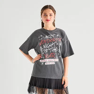 Grayson Threads, The Label Womens Crew Neck Short Sleeve Regular Fit Graphic T-shirt In Black