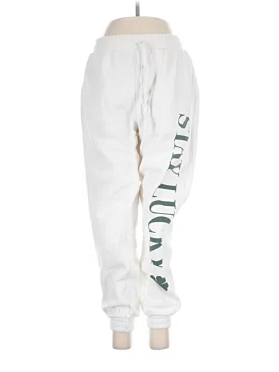 Pre-owned Grayson Threads Track Pants In White