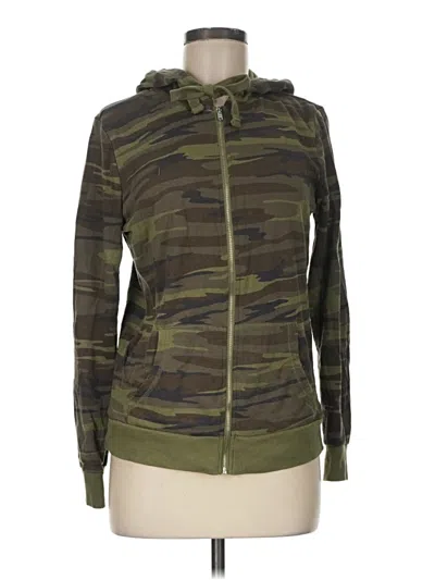 Pre-owned Grayson Threads Zip Up Hoodie In Green