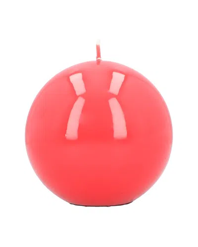 Graziani Meloria Decorative Candle In Coral