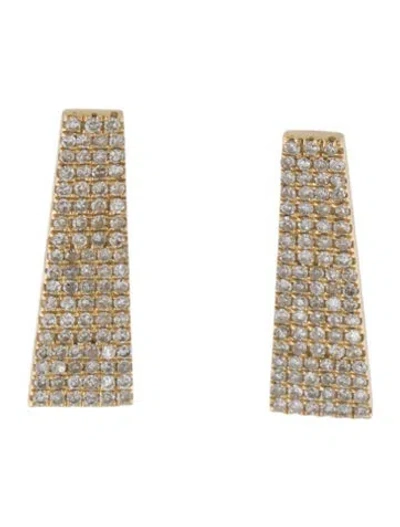 Pre-owned Graziela 14k Diamond Drop Earrings In Multi