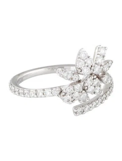 Pre-owned Graziela 18k Diamond Cocktail Ring In Multi