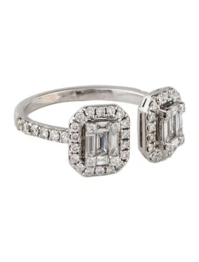 Pre-owned Graziela 18k Diamond Open Band In Multi
