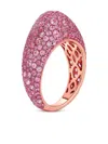 Graziela 18k Rose Gold Bahia Sapphire Ring In Pink
