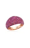 Graziela 18k Rose Gold Rhodolite Bahia Ring