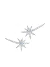 Graziela 18k White Gold Diamond Earrings In Silver