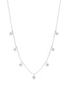 Graziela 18k White Gold Diamond Necklace In Brown