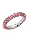 Graziela 18k White Gold Sapphire Ring In Pink