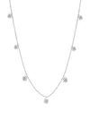 Graziela 18k White Gold Small Floating Diamonds Ring In Metallic