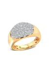 Graziela 18k Yellow Gold Bahia Diamond Ring In Brown