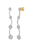 Graziela 18k Yellow Gold Diamond Bahia Earrings