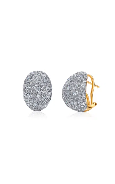 Graziela 18k Yellow Gold Diamond Bahia Earrings