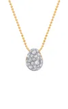 Graziela 18k Yellow Gold Diamond Bahia Pendant Necklace In Yellow