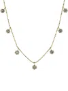 Graziela 18k Yellow Gold Medium Floating Diamonds Necklace In Gold