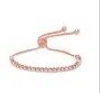 Graziela 1ct Diamond Bolo Bracelet In Rose In Pink