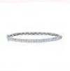 Graziela 3 Sided Diamond Bangle In Metallic