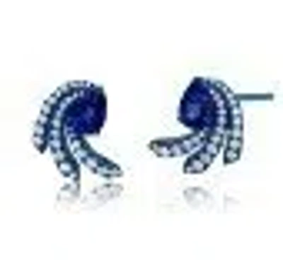 Graziela Aceno Diamond & Blue Sapphire Earrings