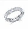 Graziela All Diamond Baguette 3 Sided Ring In Metallic