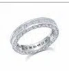 Graziela All Diamond Baguette 3 Sided Ring In White