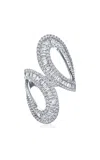 Graziela Bypass 18k White Gold Diamond Ring