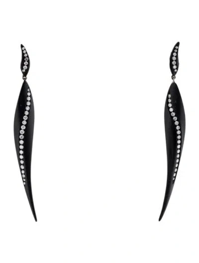 Pre-owned Graziela Diamond Drop Earrings In Multi