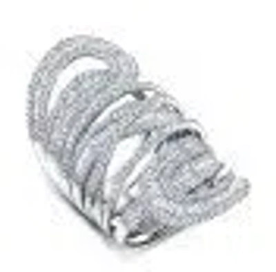 Graziela Diamond Entanglement Ring In Metallic