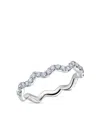 Graziela Diamond Stackable Band Ring In Silver