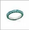 Graziela Emerald & Apatite 3 Sided Band Ring In Green